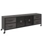 vidaXL TV-Schrank Silbern 110x30x40 cm Eisen vidaXL TV-Schrank Silbern 110x30x40 cm Eisen