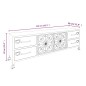 vidaXL TV-Schrank Silbern 110x30x40 cm Eisen vidaXL TV-Schrank Silbern 110x30x40 cm Eisen
