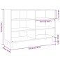 vidaXL Sideboard Braun Eichen-Optik 103,5x35x70 cm Holzwerkstoff vidaXL Sideboard Braun Eichen-Optik 103,5x35x70 cm Holzwerkstoff