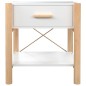 vidaXL Nachttisch Weiß 42x38x45 cm Holzwerkstoff vidaXL Nachttisch Weiß 42x38x45 cm Holzwerkstoff