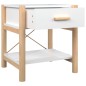 vidaXL Nachttisch Weiß 42x38x45 cm Holzwerkstoff vidaXL Nachttisch Weiß 42x38x45 cm Holzwerkstoff