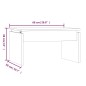 vidaXL Couchtisch Grau Sonoma 68x50x38 cm Holzwerkstoff vidaXL Couchtisch Grau Sonoma 68x50x38 cm Holzwerkstoff