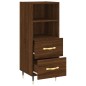vidaXL Sideboard Braun Eichen-Optik 34,5x34x90 cm Holzwerkstoff vidaXL Sideboard Braun Eichen-Optik 34,5x34x90 cm Holzwerkstoff