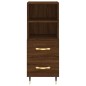 vidaXL Sideboard Braun Eichen-Optik 34,5x34x90 cm Holzwerkstoff vidaXL Sideboard Braun Eichen-Optik 34,5x34x90 cm Holzwerkstoff