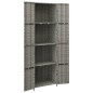 vidaXL Gartenschrank Grau 59x40x180 cm Poly Rattan vidaXL Gartenschrank Grau 59x40x180 cm Poly Rattan