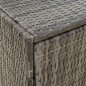 vidaXL Gartenschrank Grau 59x40x180 cm Poly Rattan vidaXL Gartenschrank Grau 59x40x180 cm Poly Rattan