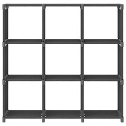 vidaXL Würfel-Regal 9 Fächer Grau 103x30x107,5 cm Stoff 