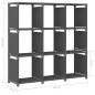 vidaXL Würfel-Regal 9 Fächer Grau 103x30x107,5 cm Stoff vidaXL Würfel-Regal 9 Fächer Grau 103x30x107,5 cm Stoff