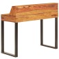 vidaXL Schreibtisch 110 x 50 x 94 cm Massivholz und Stahl vidaXL Schreibtisch 110 x 50 x 94 cm Massivholz und Stahl