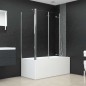 vidaXL Duschabtrennung 120x69x130 cm Hartglas Transparent vidaXL Duschabtrennung 120x69x130 cm Hartglas Transparent