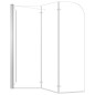 vidaXL Duschabtrennung 120x69x130 cm Hartglas Transparent vidaXL Duschabtrennung 120x69x130 cm Hartglas Transparent