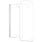 vidaXL Duschabtrennung 120x69x130 cm Hartglas Transparent vidaXL Duschabtrennung 120x69x130 cm Hartglas Transparent