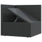 vidaXL 7-tlg. Garten-Lounge-Set mit Kissen Schwarz Poly Rattan vidaXL 7-tlg. Garten-Lounge-Set mit Kissen Schwarz Poly Rattan