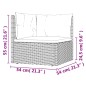 vidaXL 7-tlg. Garten-Lounge-Set mit Kissen Schwarz Poly Rattan vidaXL 7-tlg. Garten-Lounge-Set mit Kissen Schwarz Poly Rattan
