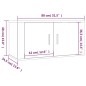 vidaXL 2-tlg. TV-Schrank-Set Schwarz Holzwerkstoff vidaXL 2-tlg. TV-Schrank-Set Schwarz Holzwerkstoff