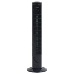 vidaXL Turmventilator mit Fernbedienung und Timer Φ24x80 cm Schwarz
