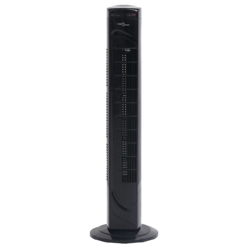 vidaXL Turmventilator mit Fernbedienung und Timer Φ24x80 cm Schwarz vidaXL Turmventilator mit Fernbedienung und Timer Φ24x80 cm Schwarz