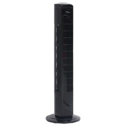 vidaXL Turmventilator mit Fernbedienung und Timer Φ24x80 cm Schwarz