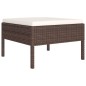 vidaXL 2-tlg. Garten-Lounge-Set mit Auflagen Poly Rattan Braun vidaXL 2-tlg. Garten-Lounge-Set mit Auflagen Poly Rattan Braun