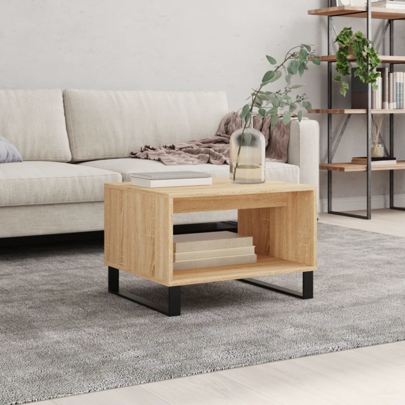 vidaXL Couchtisch Sonoma-Eiche 60x50x40 cm Holzwerkstoff vidaXL Couchtisch Sonoma-Eiche 60x50x40 cm Holzwerkstoff