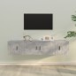 vidaXL 3-tlg. TV-Schrank-Set Betongrau Holzwerkstoff vidaXL 3-tlg. TV-Schrank-Set Betongrau Holzwerkstoff