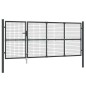 vidaXL Mesh-Gartentor Anthrazit 350x175 cm Verzinkter Stahl vidaXL Mesh-Gartentor Anthrazit 350x175 cm Verzinkter Stahl