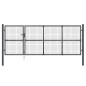 vidaXL Mesh-Gartentor Anthrazit 350x175 cm Verzinkter Stahl vidaXL Mesh-Gartentor Anthrazit 350x175 cm Verzinkter Stahl