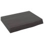 vidaXL Waschtischplatte Dunkelgrau 40x30x6 cm Massivholz Behandelt vidaXL Waschtischplatte Dunkelgrau 40x30x6 cm Massivholz Behandelt