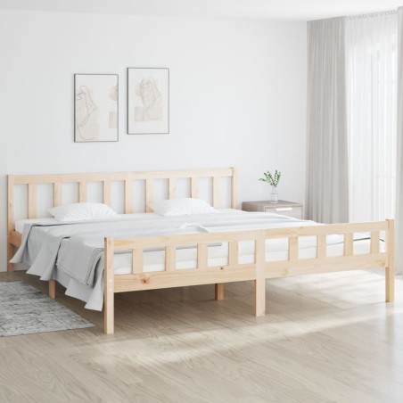 vidaXL Massivholzbett 200x200 cm