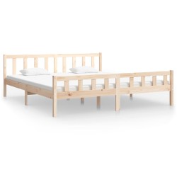 vidaXL Massivholzbett 200x200 cm