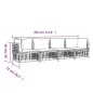 vidaXL 4-tlg. Garten-Lounge-Set mit Kissen Anthrazit Poly Rattan vidaXL 4-tlg. Garten-Lounge-Set mit Kissen Anthrazit Poly Rattan