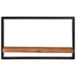 vidaXL Wandregale 2 Stk. 60x25x35 cm Massivholz Akazie und Stahl vidaXL Wandregale 2 Stk. 60x25x35 cm Massivholz Akazie und Stahl