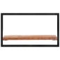 vidaXL Wandregale 2 Stk. 60x25x35 cm Massivholz Akazie und Stahl vidaXL Wandregale 2 Stk. 60x25x35 cm Massivholz Akazie und Stahl