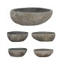 vidaXL Waschbecken Flussstein Oval 29-38 cm vidaXL Waschbecken Flussstein Oval 29-38 cm