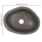 vidaXL Waschbecken Flussstein Oval 29-38 cm vidaXL Waschbecken Flussstein Oval 29-38 cm