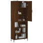 Highboard Braun Eichen-Optik 69,5x34x180 cm Holzwerkstoff Highboard Braun Eichen-Optik 69,5x34x180 cm Holzwerkstoff