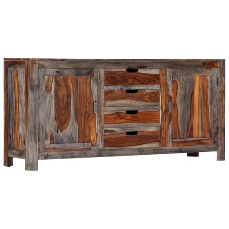 vidaXL Sideboard Grau 160 x 40 x 75 cm Massivholz 