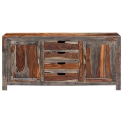 vidaXL Sideboard Grau 160 x 40 x 75 cm Massivholz 