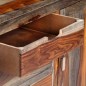 vidaXL Sideboard Grau 160 x 40 x 75 cm Massivholz vidaXL Sideboard Grau 160 x 40 x 75 cm Massivholz