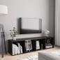 vidaXL Bücherregal/TV-Schrank Schwarz 143×30×36 cm vidaXL Bücherregal/TV-Schrank Schwarz 143×30×36 cm