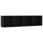 vidaXL Bücherregal/TV-Schrank Schwarz 143×30×36 cm vidaXL Bücherregal/TV-Schrank Schwarz 143×30×36 cm