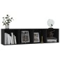 vidaXL Bücherregal/TV-Schrank Schwarz 143×30×36 cm vidaXL Bücherregal/TV-Schrank Schwarz 143×30×36 cm