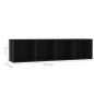 vidaXL Bücherregal/TV-Schrank Schwarz 143×30×36 cm vidaXL Bücherregal/TV-Schrank Schwarz 143×30×36 cm