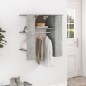 vidaXL Flurschrank Betongrau 97,5x37x99 cm Holzwerkstoff vidaXL Flurschrank Betongrau 97,5x37x99 cm Holzwerkstoff