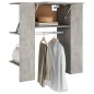 vidaXL Flurschrank Betongrau 97,5x37x99 cm Holzwerkstoff vidaXL Flurschrank Betongrau 97,5x37x99 cm Holzwerkstoff