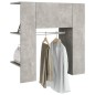 vidaXL Flurschrank Betongrau 97,5x37x99 cm Holzwerkstoff vidaXL Flurschrank Betongrau 97,5x37x99 cm Holzwerkstoff