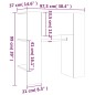 vidaXL Flurschrank Betongrau 97,5x37x99 cm Holzwerkstoff vidaXL Flurschrank Betongrau 97,5x37x99 cm Holzwerkstoff
