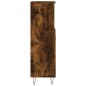 vidaXL Badschrank Räuchereiche 30x30x100 cm Holzwerkstoff