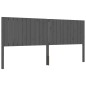 vidaXL Massivholzbett mit Kopfteil Grau 200x200 cm vidaXL Massivholzbett mit Kopfteil Grau 200x200 cm