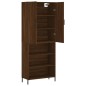 Highboard Braun Eichen-Optik 69,5x34x180 cm Holzwerkstoff Highboard Braun Eichen-Optik 69,5x34x180 cm Holzwerkstoff